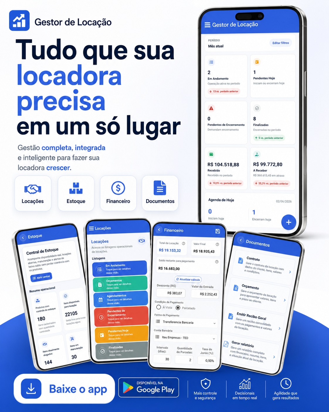 Módulo de estoque com disponibilidade por produto